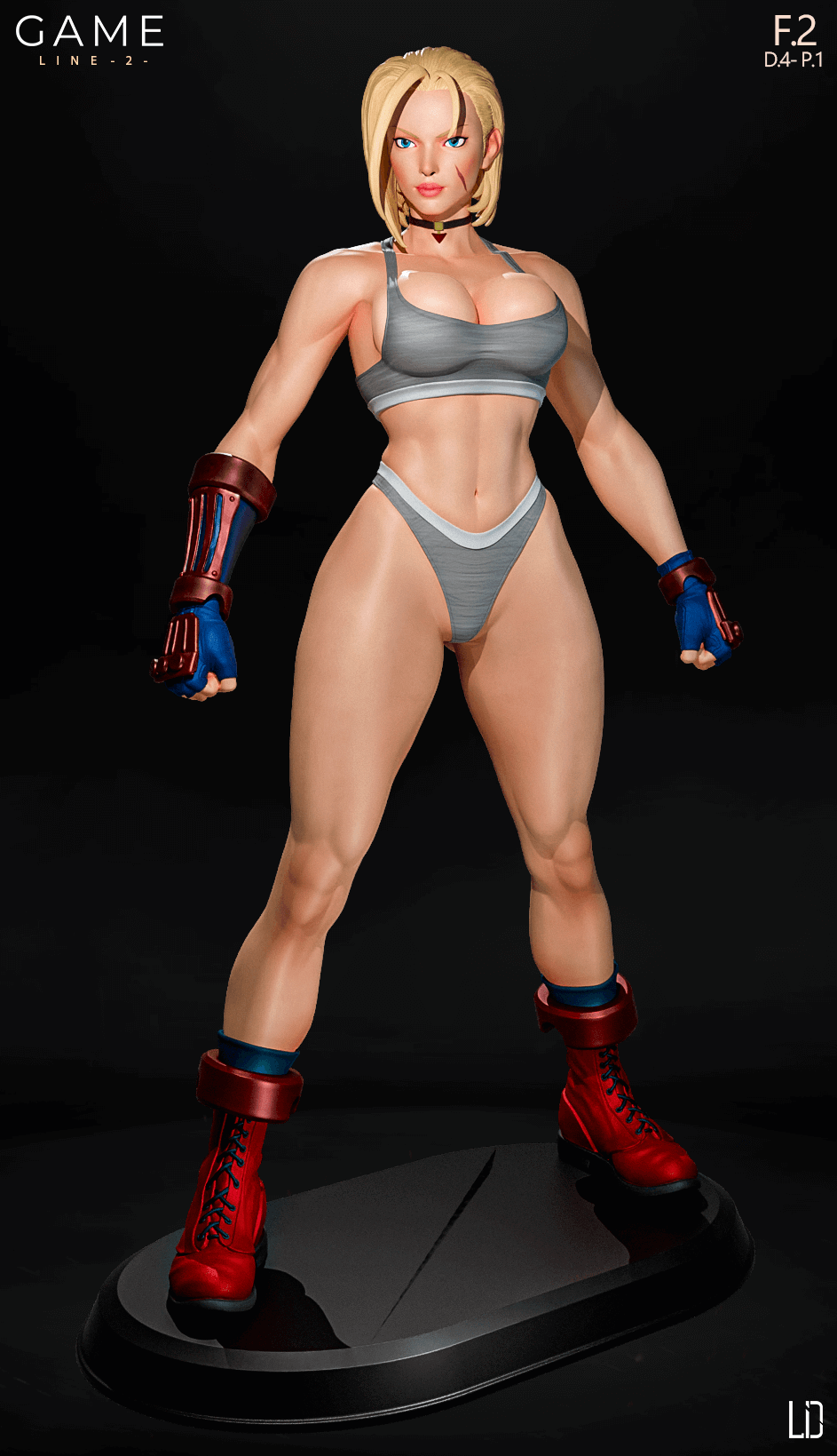 Cammy - Workout - Game Line, Pin Up Figurine, Collectable