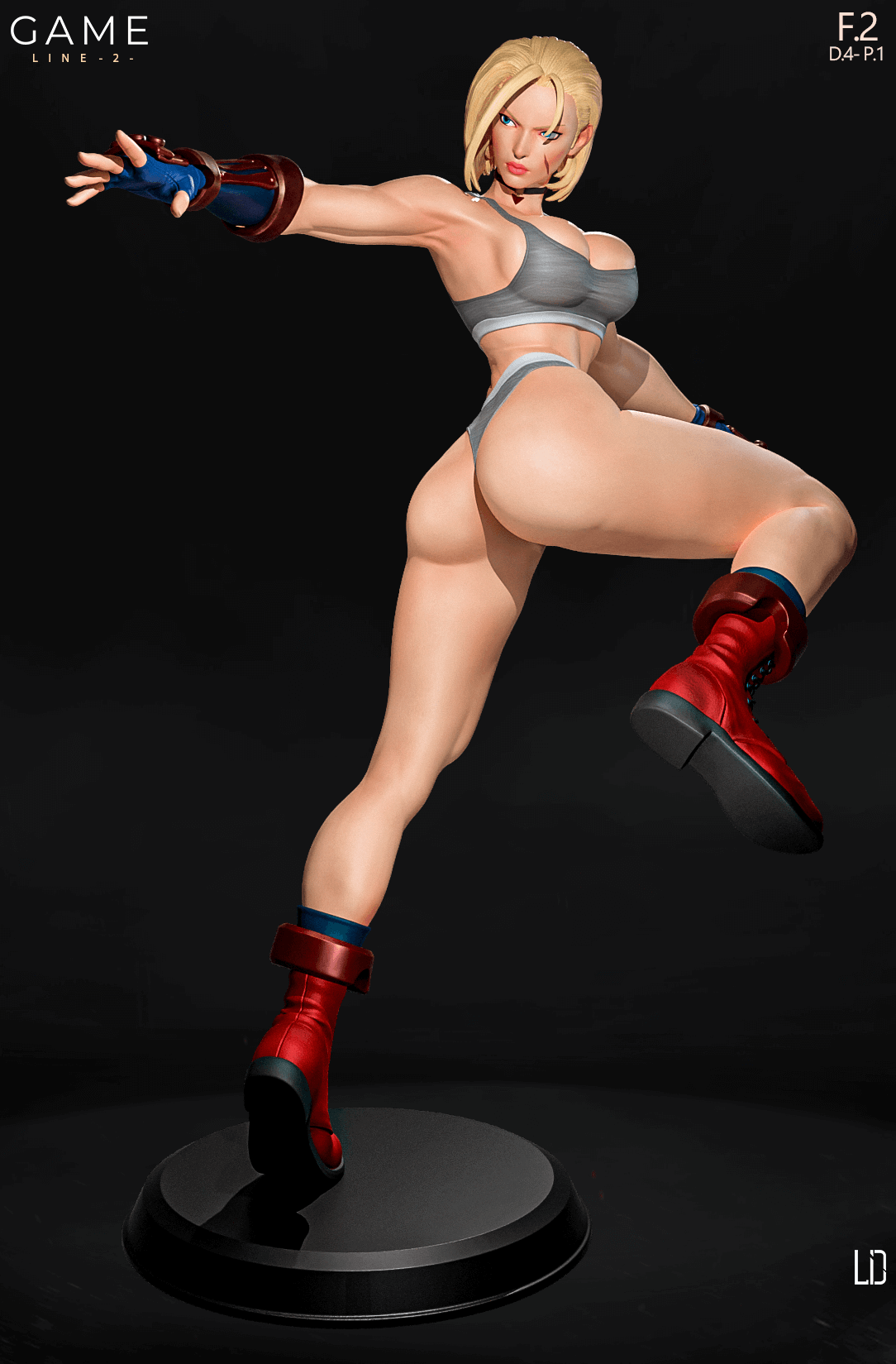 Cammy - Workout - Game Line, Pin Up Figurine, Collectable