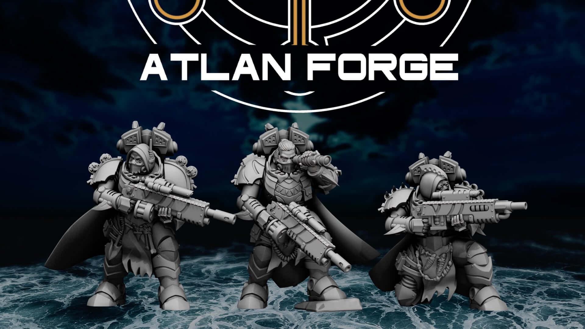 Wai Toa Tide Shades scout squad sniper warriors with cloaks and rifles
