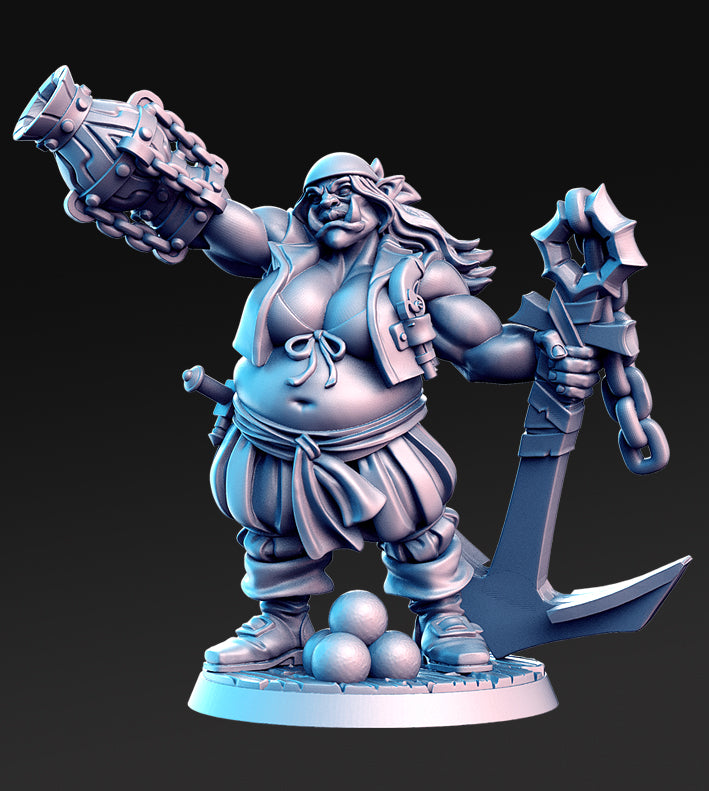 Captain Quidd Crew – Pirate Miniature Set showcasing 11 dynamic resin models ready for tabletop adventures.