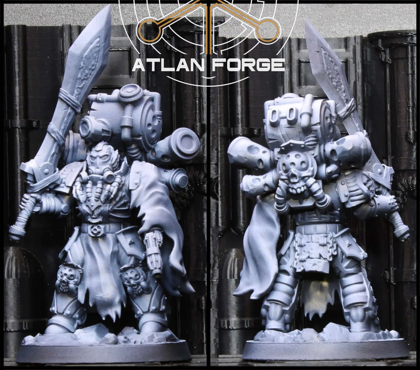 Mortis Plague Lord – 32mm diseased sci-fi resin miniature with corroded armour and plague-ridden details