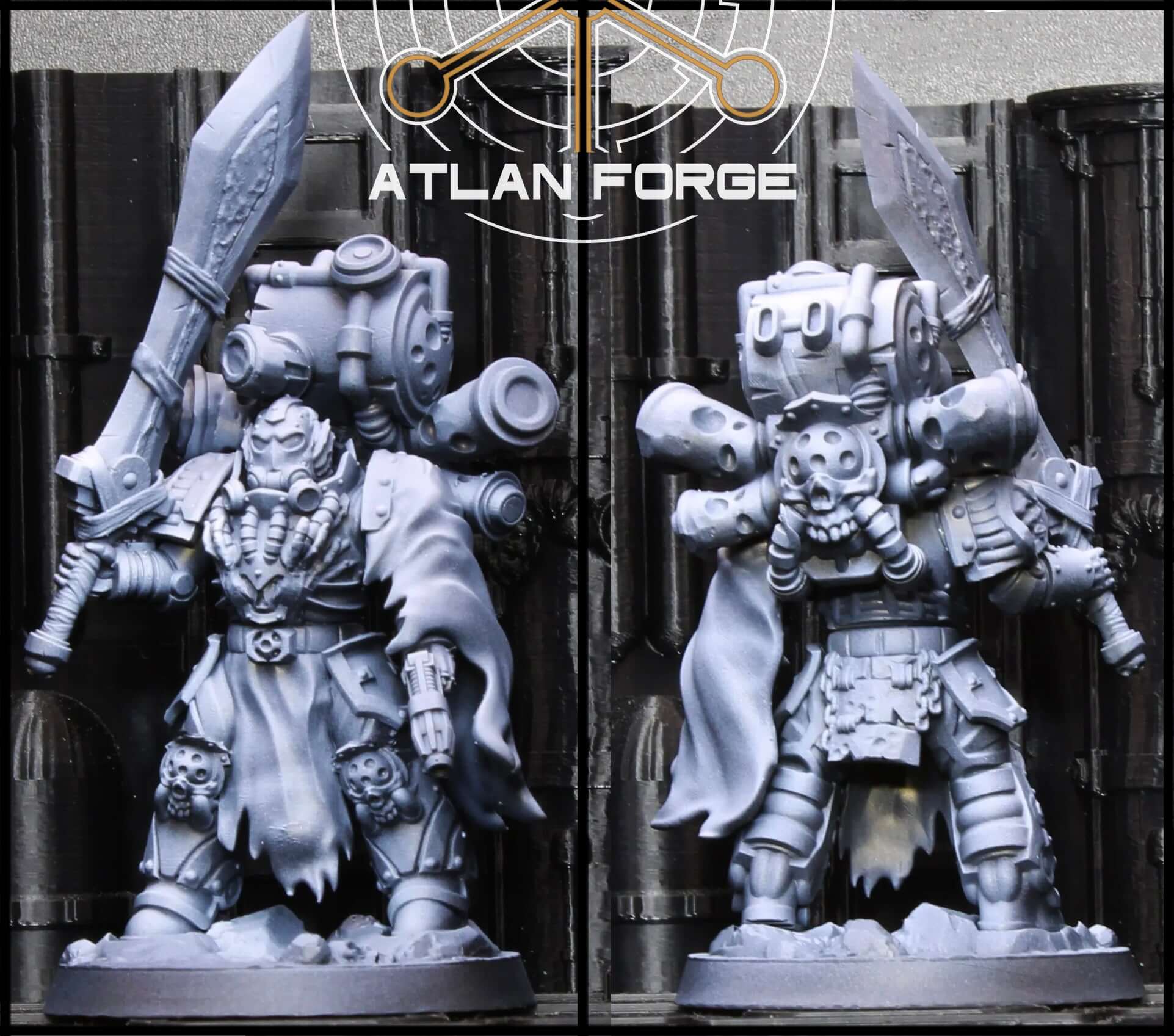 Mortis Plague Lord – 32mm diseased sci-fi resin miniature with corroded armour and plague-ridden details