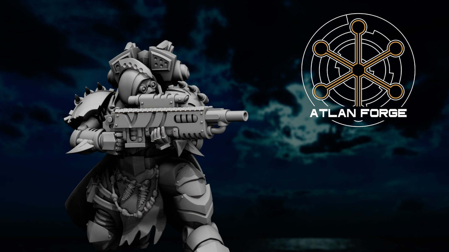 Wai Toa Tide Shades scout squad sniper warriors with cloaks and rifles