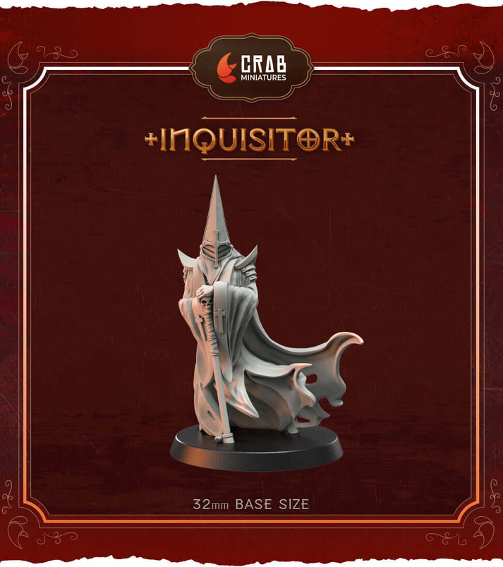 Inquisitor Grimdark Resin Miniature 32mm – Artifex Fabricatum
