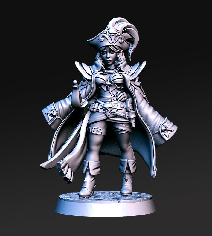 Captain Quidd Crew – Pirate Miniature Set showcasing 11 dynamic resin models ready for tabletop adventures.