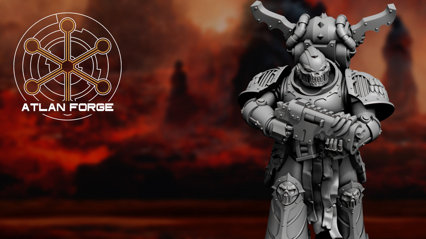 Hades Dark Troopers Squad - Sci-Fi Wargaming Miniatures, 32mm