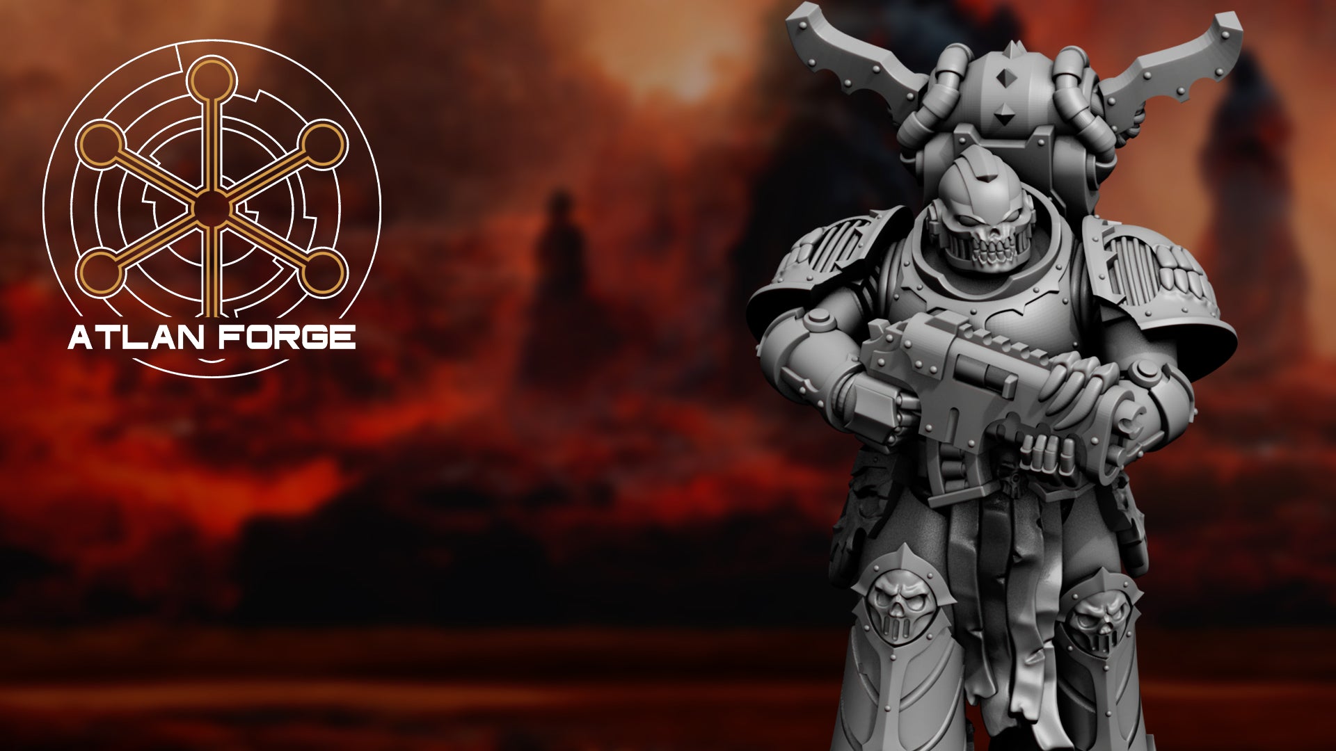 Hades Dark Troopers Squad - Sci-Fi Wargaming Miniatures, 32mm