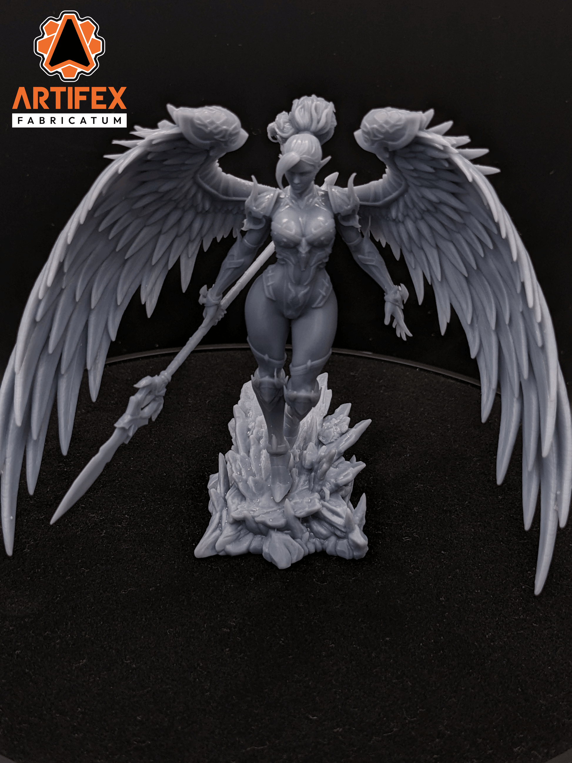 Fantasy Warrior - Dark Angel, Figurine for Fantasy RPG DnD, Pathfinder, Collectable