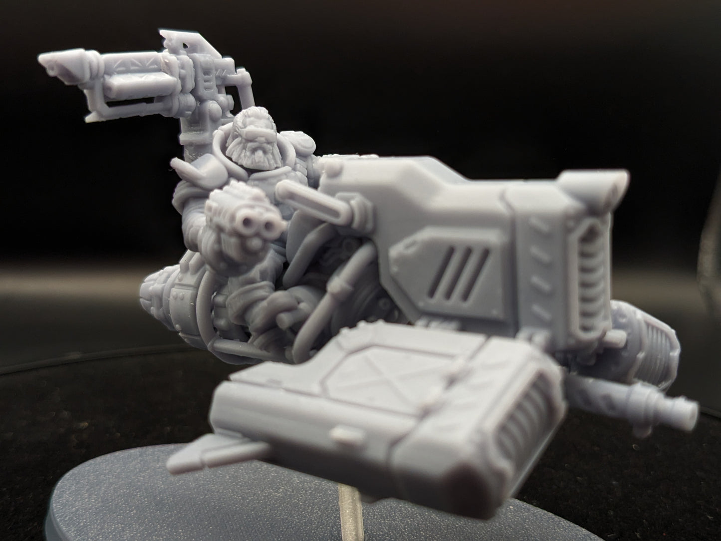 Space Dwarf Trigrav JetBikes - Sci-Fi Wargaming Miniatures, 32mm