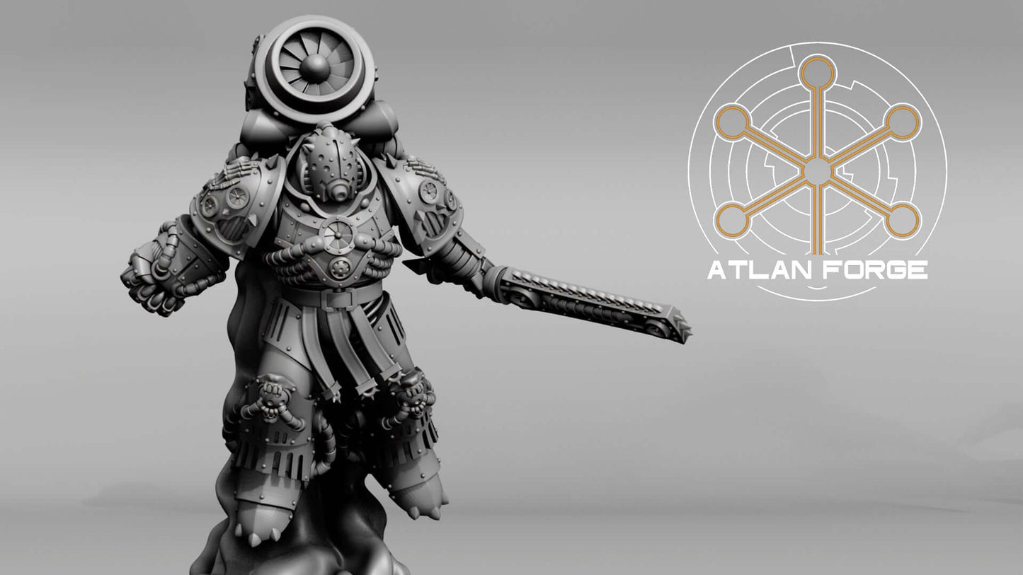 Diseased Mortis Alae Putris (Wings of Rot) — squad of 5 unpainted resin plague marines with insectoid wings, turbine helms, and corroded weapons
