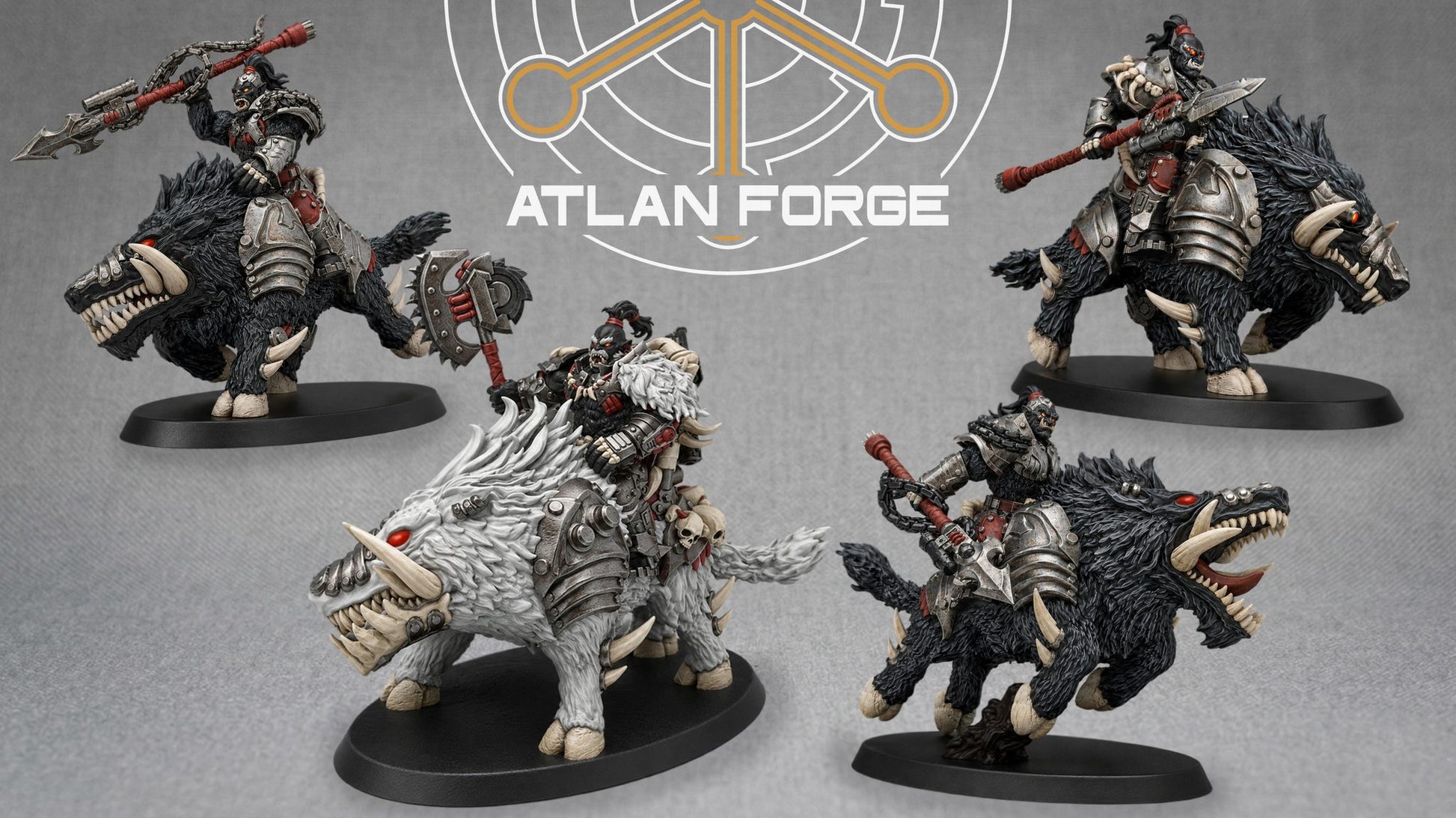 Black warboar riders