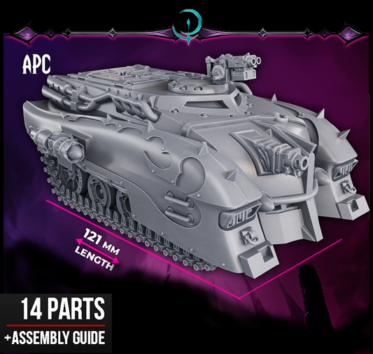 Gomorrah Idolaters APC – 28mm sci-fi chaos cult resin vehicle