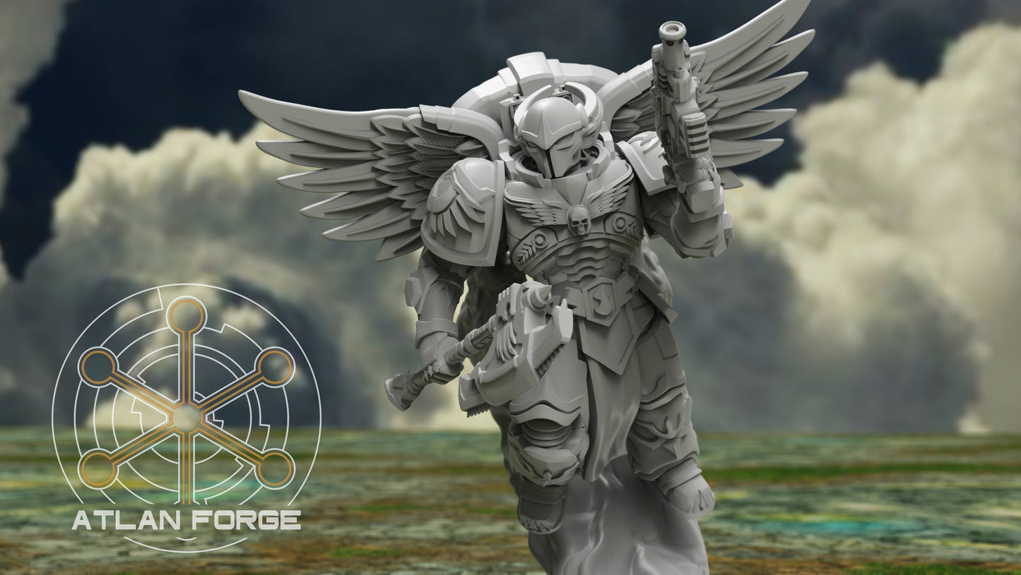 Angelic Ophanim Squad - Sci-Fi Wargaming Miniatures, 32mm