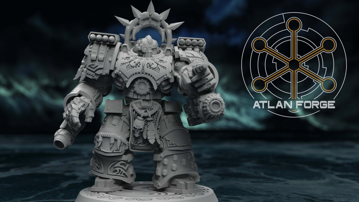 Wai Toa Warhulks heavy armoured assault squad with centurion armour