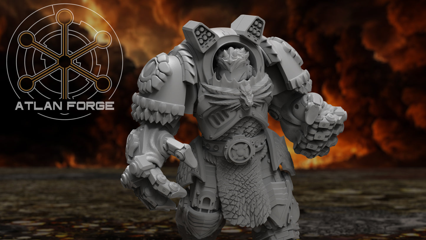 Dragon Assault Infernos - Atlan Forge, Sci-Fi Wargaming Miniatures, 32mm Scale