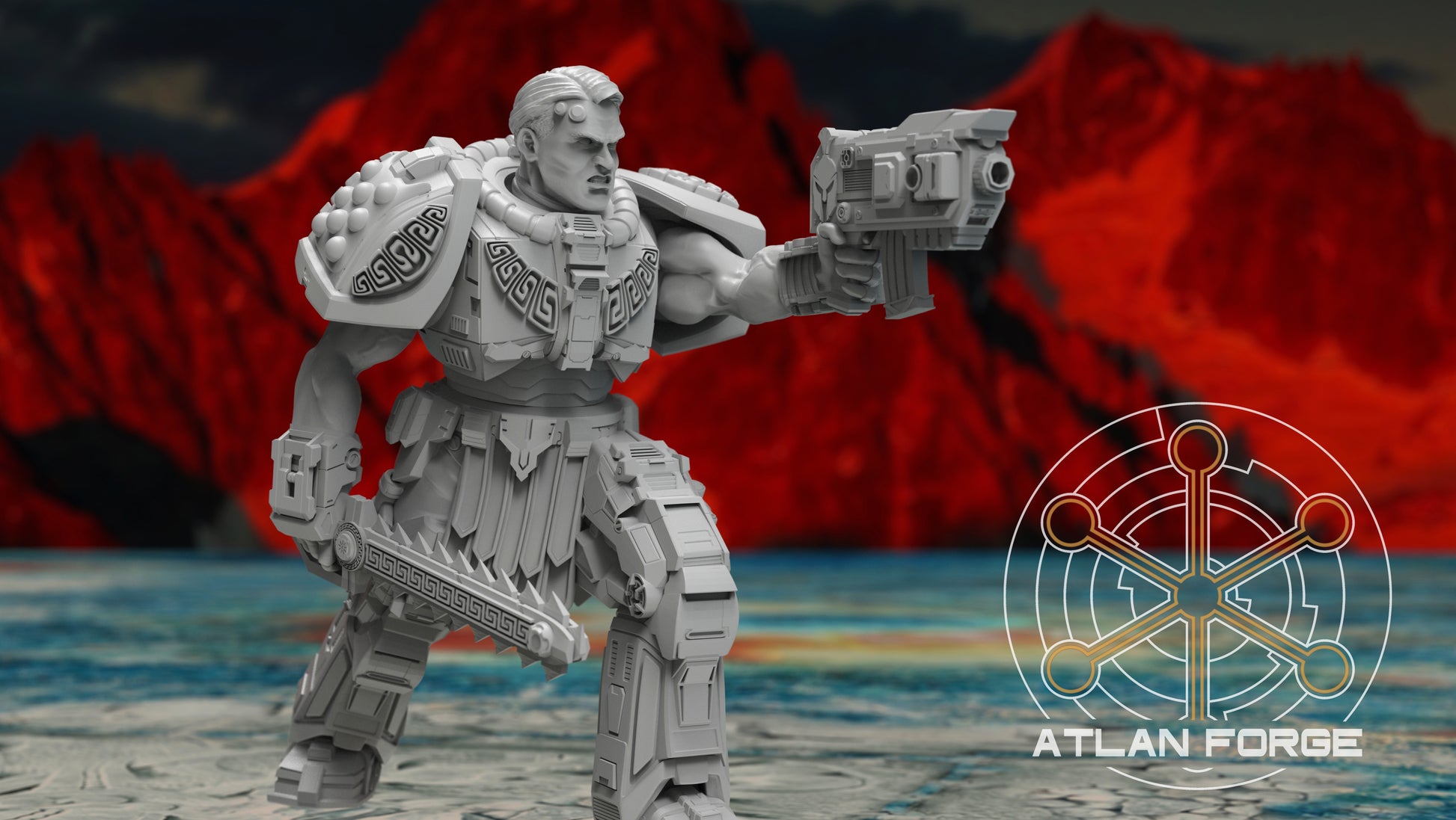 Minoan Initiates - Atlan Forge, Sci-Fi Wargaming Miniatures, 32mm Scale