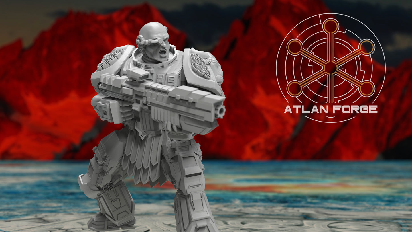 Minoan Initiates - Atlan Forge, Sci-Fi Wargaming Miniatures, 32mm Scale