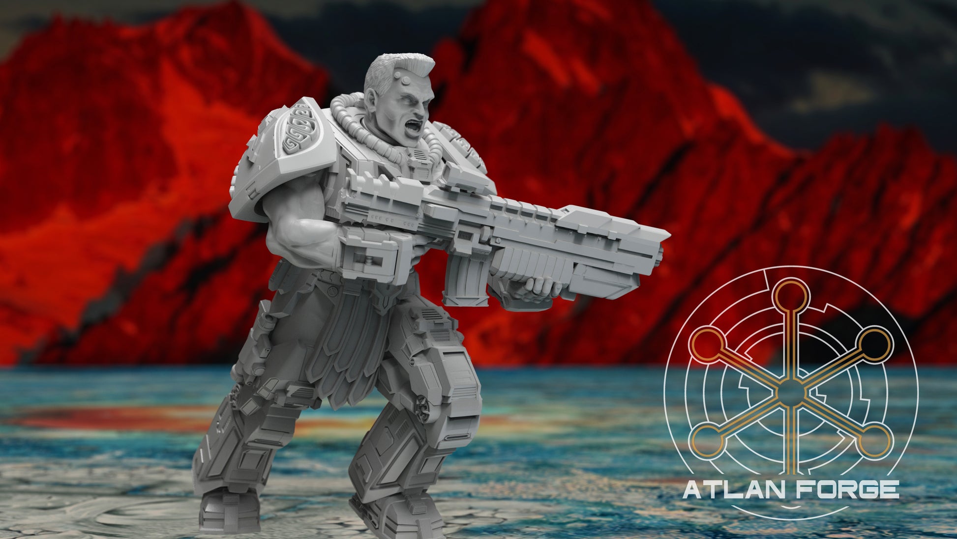 Minoan Initiates - Atlan Forge, Sci-Fi Wargaming Miniatures, 32mm Scale