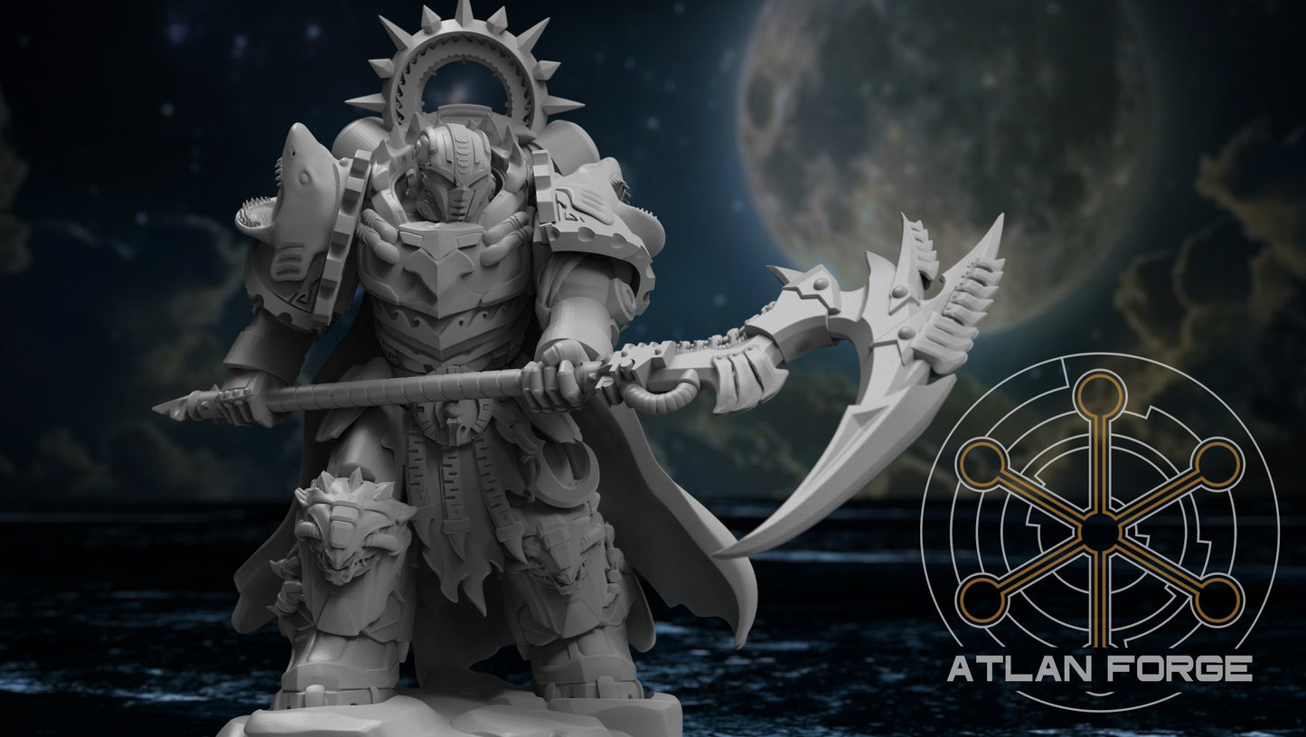 Wai Toa Aegis Captain - Atlan Forge, Sci-Fi Wargaming Miniatures