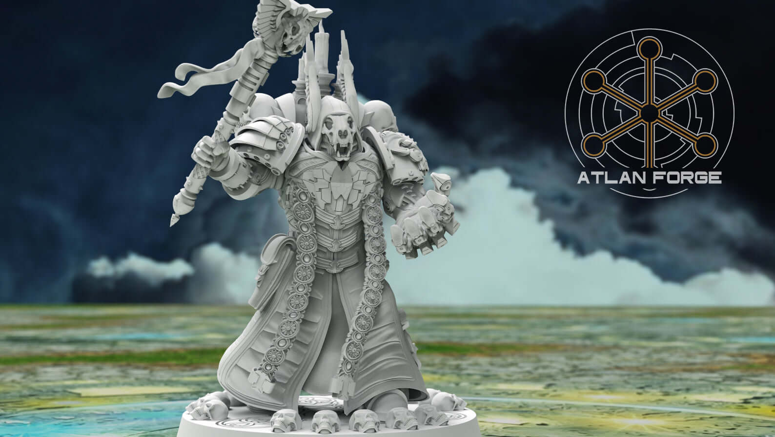 Angelic Soul Reaver winged warrior with scythe, crozius, and multiple helm and backpack options for a dramatic grimdark army leader.