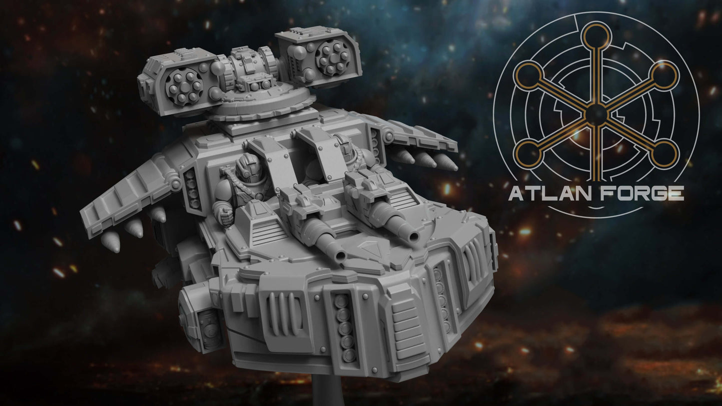 Battle Speeder - Atlan Forge, Sci Fi Tabletop Wargaming proxy miniatures, 32mm Scale