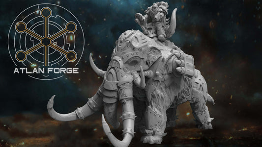 Cybernetic War Mammoth - Sci-Fi Wargaming Miniature