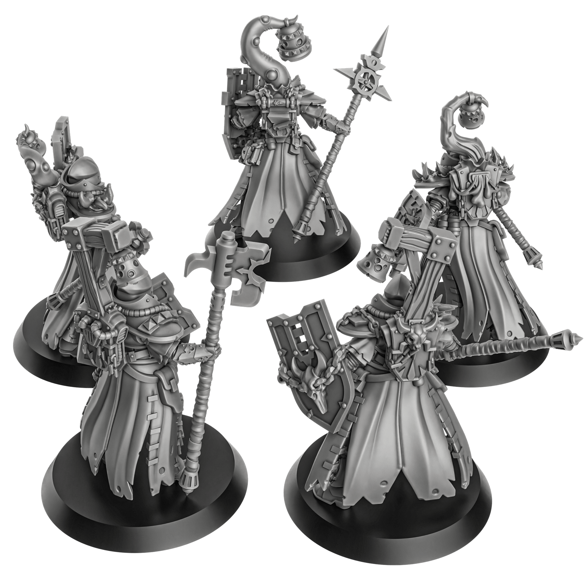 BlightShield Witches Squad- by DakkaDakka, Sci-Fi Wargaming Miniatures, 32mm Scale