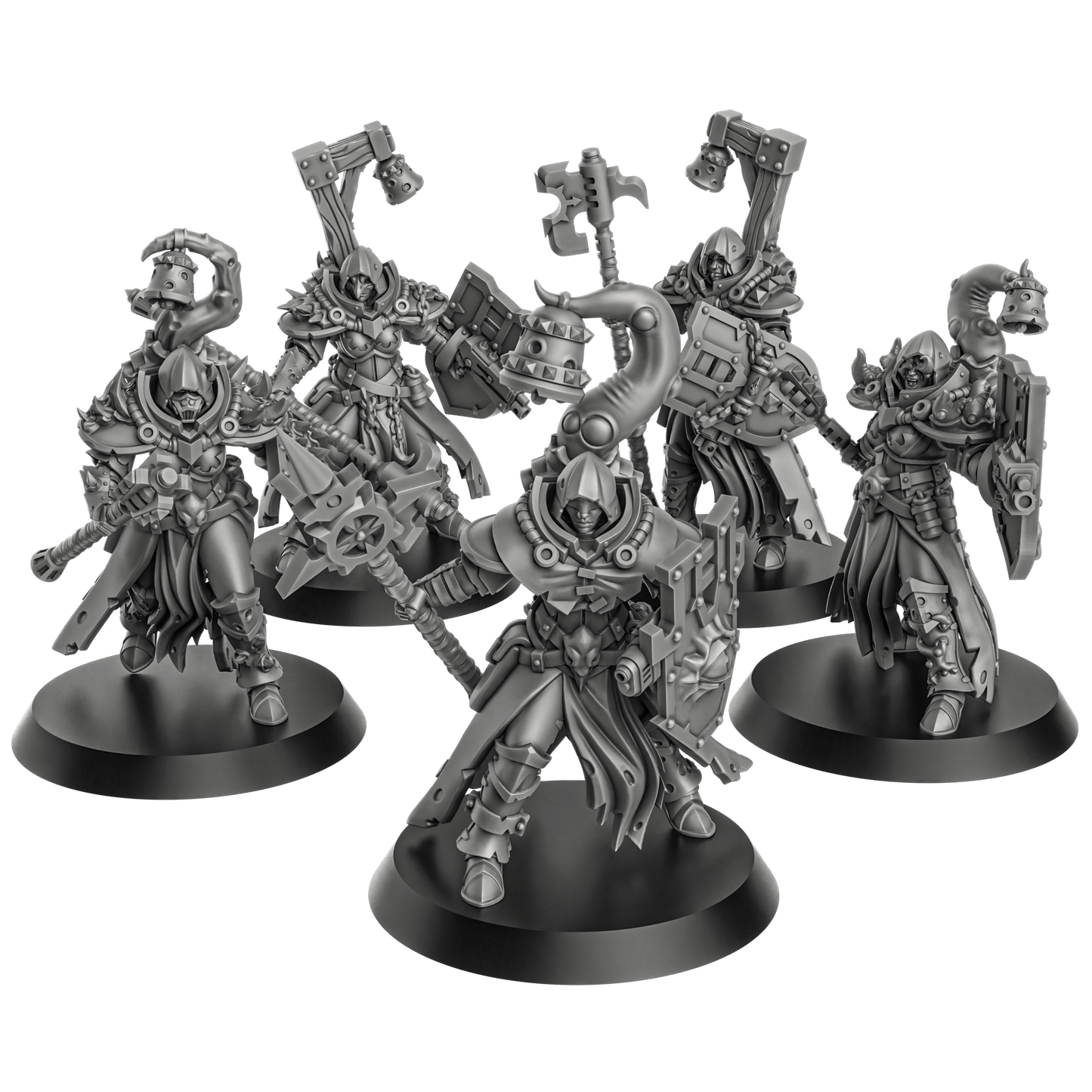 BlightShield Witches Squad- by DakkaDakka, Sci-Fi Wargaming Miniatures, 32mm Scale