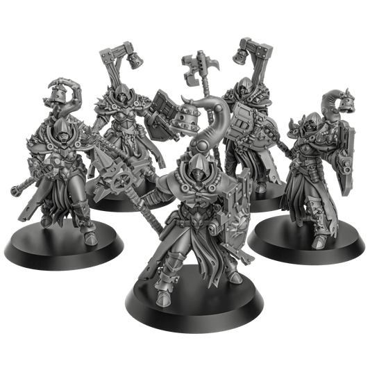 BlightShield Witches Squad- by DakkaDakka, Sci-Fi Wargaming Miniatures, 32mm Scale