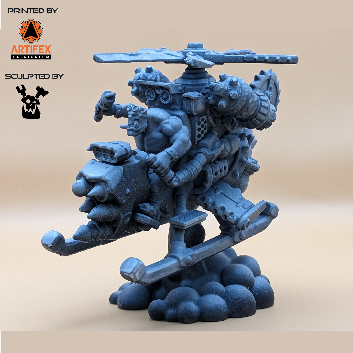 Chonky Flyaz 32mm sci-fi wargaming miniatures by DakkaDakka, durable grey resin squad of 3 models for tabletop games