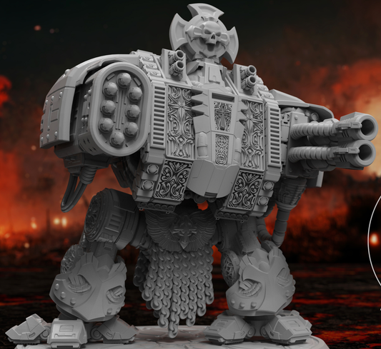 Templar Crusader Dreadnought, Sci-Fi Wargaming Miniatures