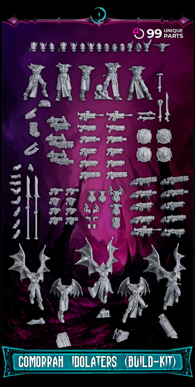 Gomorrah Idolaters Build Kit - Sci-Fi Wargaming Miniatures included in Gomorrah Idolaters Starter Bundle – Whis