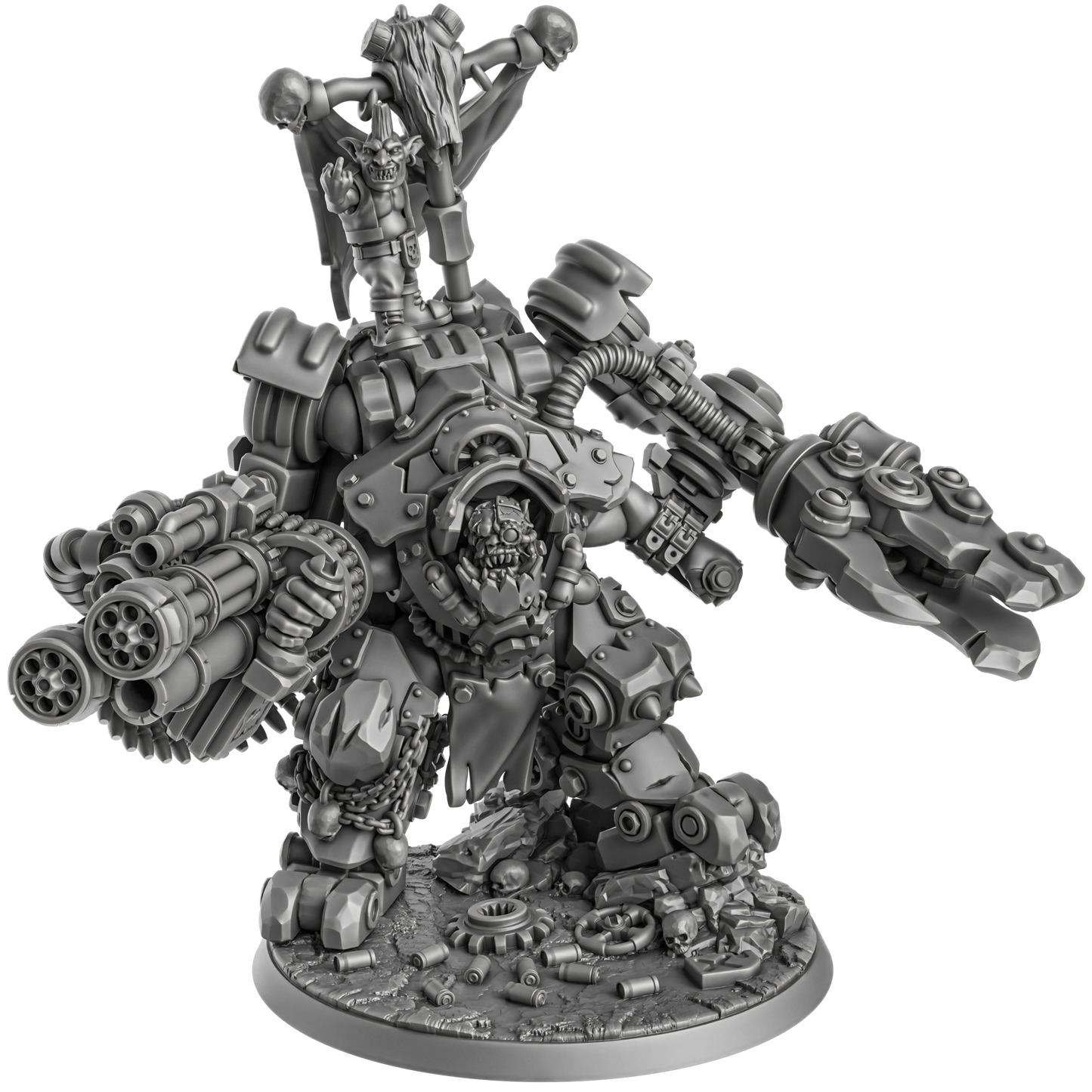 Gharghkool Da Big Wrecka - by DakkaDakka, Sci-Fi Wargaming Miniatures, 32mm Scale