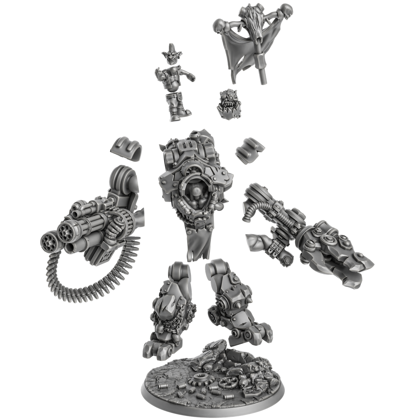 Gharghkool Da Big Wrecka - by DakkaDakka,  Sci-Fi Wargaming Miniatures, 32mm Scale