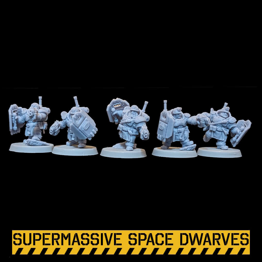 Space Dwarf Guardians - Sci-Fi Wargaming Miniatures, 32mm