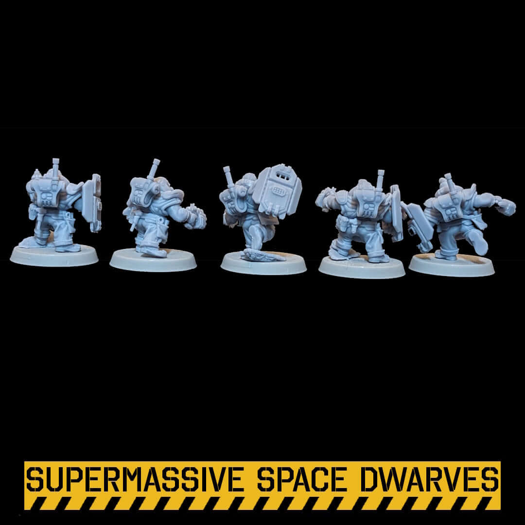 Space Dwarf Guardians - Sci-Fi Wargaming Miniatures, 32mm