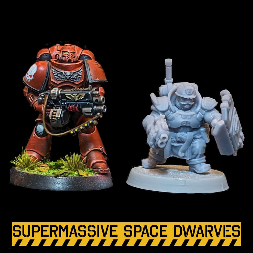 Space Dwarf Guardians - Sci-Fi Wargaming Miniatures, 32mm