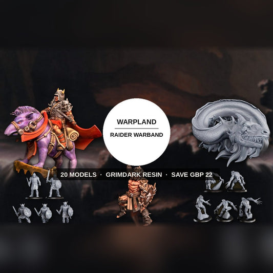 WarpLand Raider Warband – Battle Pack grimdark resin warband, 20 models