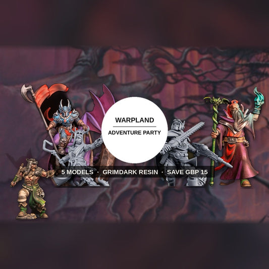 WarpLand Adventure Party – Battle Pack grimdark resin warband, 5 models