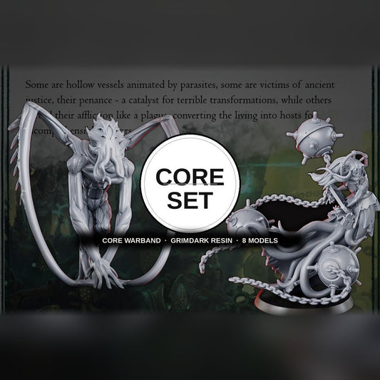 Disciples of Tet'o Core Set grimdark resin warband, 8 models