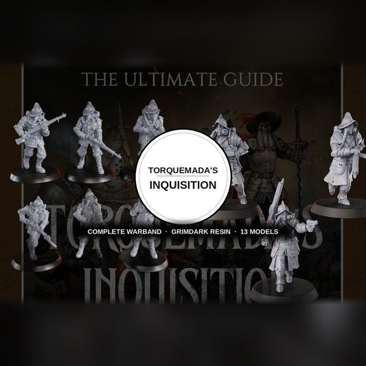 Torquemada's Inquisition Complete Set grimdark resin warband, 13 models