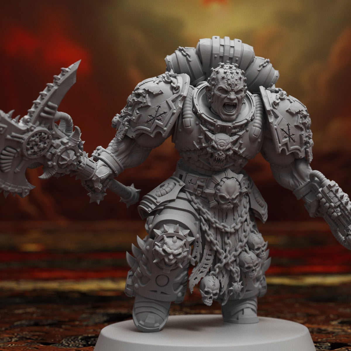 The Death-Tithe Collector, 32mm resin miniature, full assembled figure hero shot
