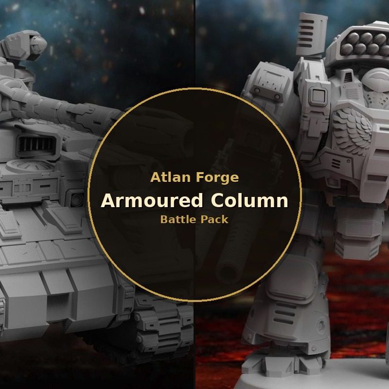 Armoured Column Battle Pack, 2 resin miniatures from Artifex Fabricatum