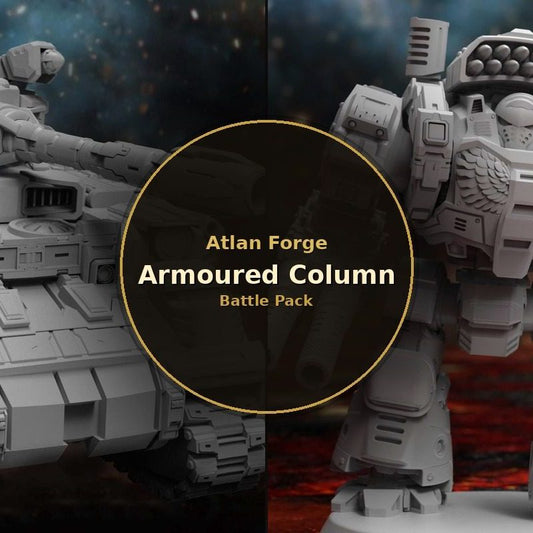 Armoured Column Battle Pack, 2 resin miniatures from Artifex Fabricatum