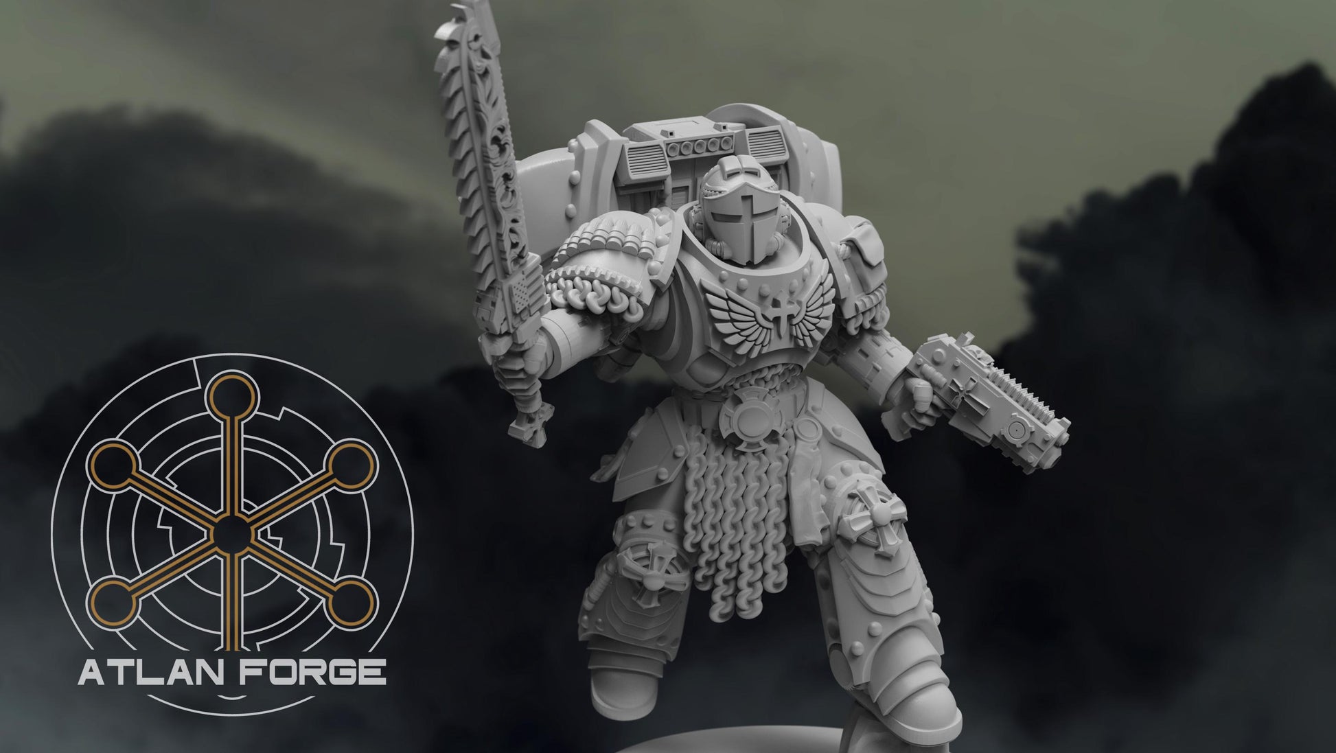 Templar Warhawk Squad - Atlan Forge, Wargaming, Sci Fi Tabletop Wargaming proxy miniatures, 32mm Scale