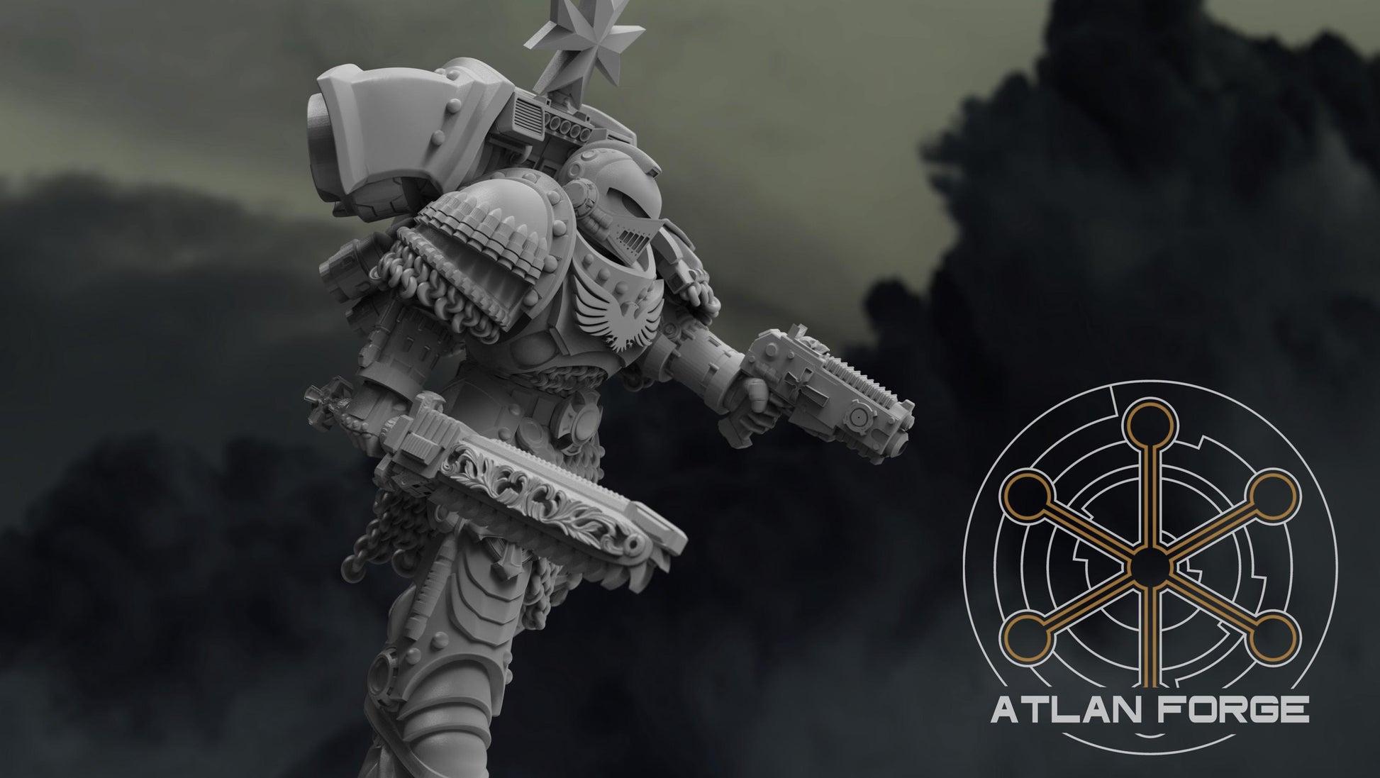 Templar Warhawk Squad - Atlan Forge, Wargaming, Sci Fi Tabletop Wargaming proxy miniatures, 32mm Scale