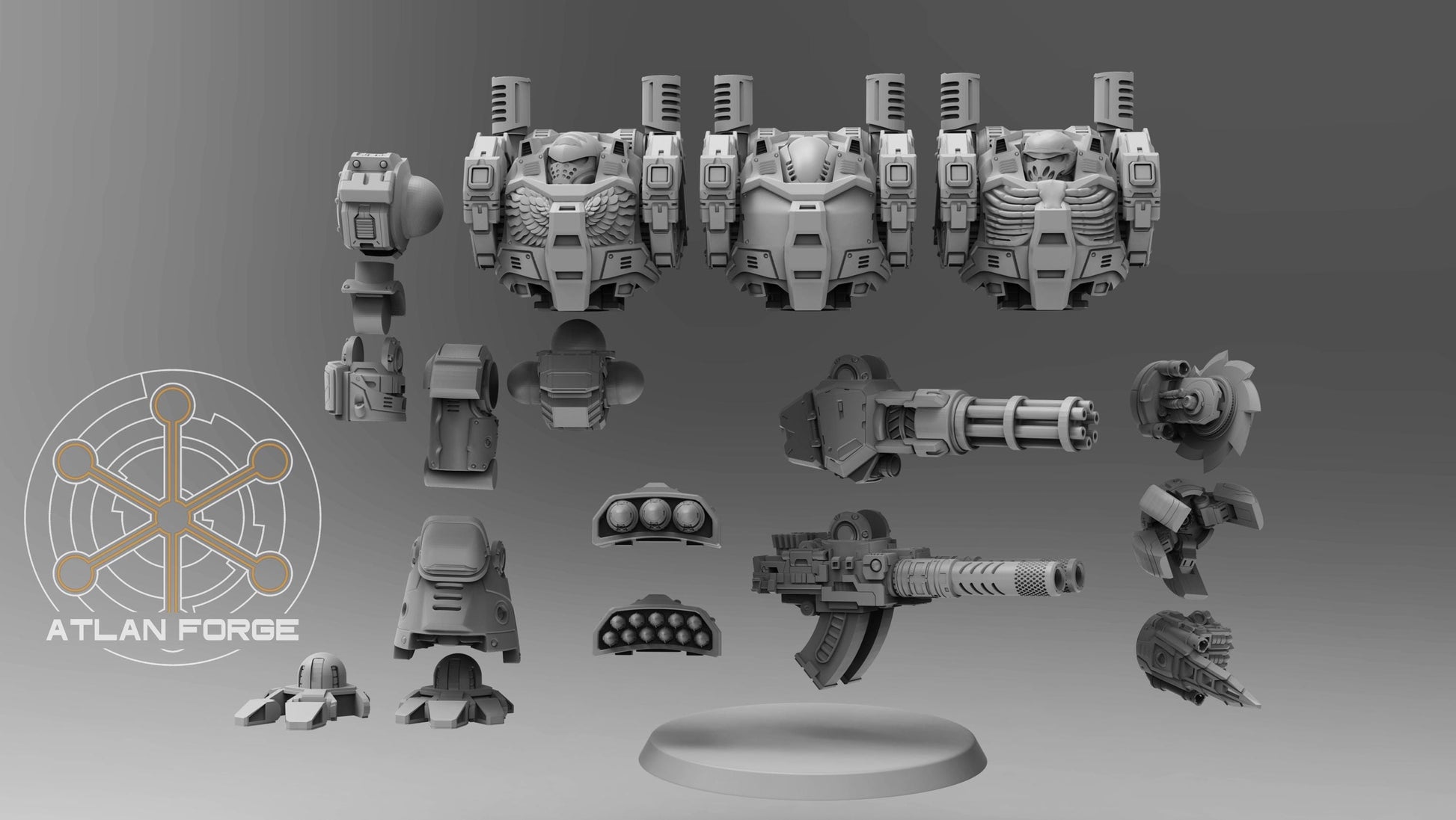 Dreadnought - Velox Class: Imperial, Chaos or Standard - Atlan Forge, Sci Fi Tabletop Wargaming proxy miniatures, 32mm Scale