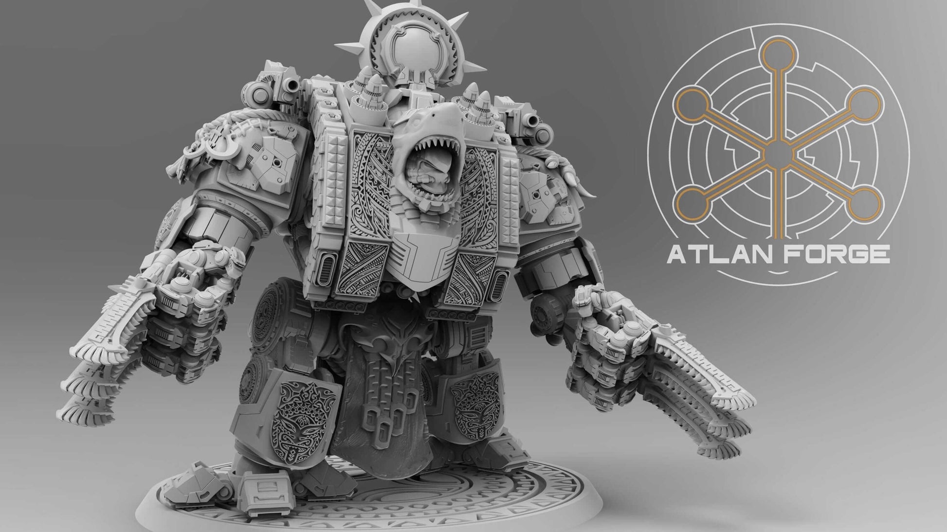 Dreadnought - Wai Toa: Wandering Ancestor - Atlan Forge, Sci Fi Tabletop Wargaming proxy miniatures, 32mm Scale