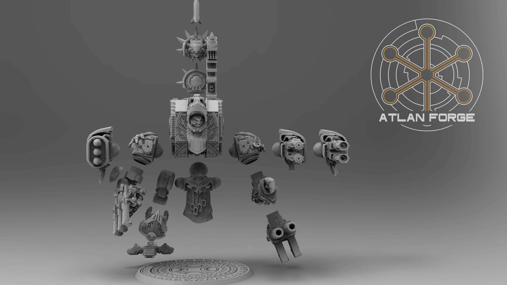 Dreadnought - Wai Toa: Wandering Ancestor - Atlan Forge, Sci Fi Tabletop Wargaming proxy miniatures, 32mm Scale