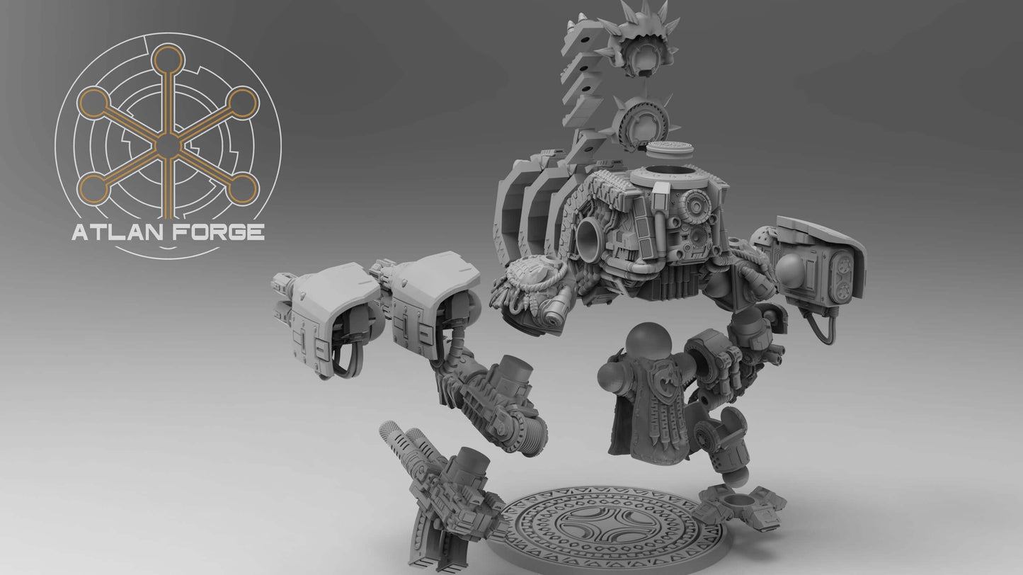 Dreadnought - Wai Toa: Wandering Ancestor - Atlan Forge, Sci Fi Tabletop Wargaming proxy miniatures, 32mm Scale